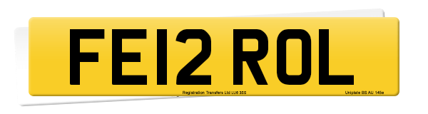 Registration number FE12 ROL